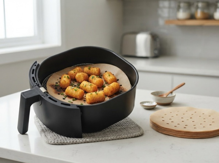 Serving idea: Air fryer parchment liners, 125 pack