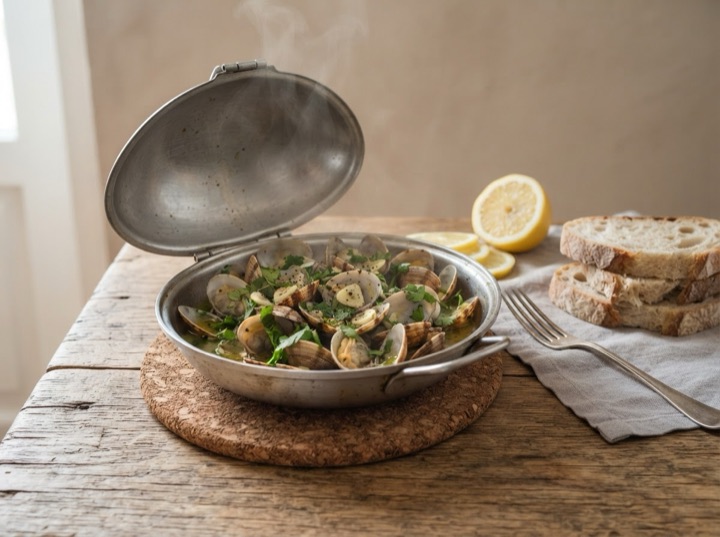 Serving idea: Artame stainless steel cataplana, 24 cm
