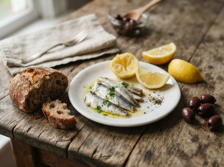 Serving idea: La Rose Portuguese sardines, skinless & boneless