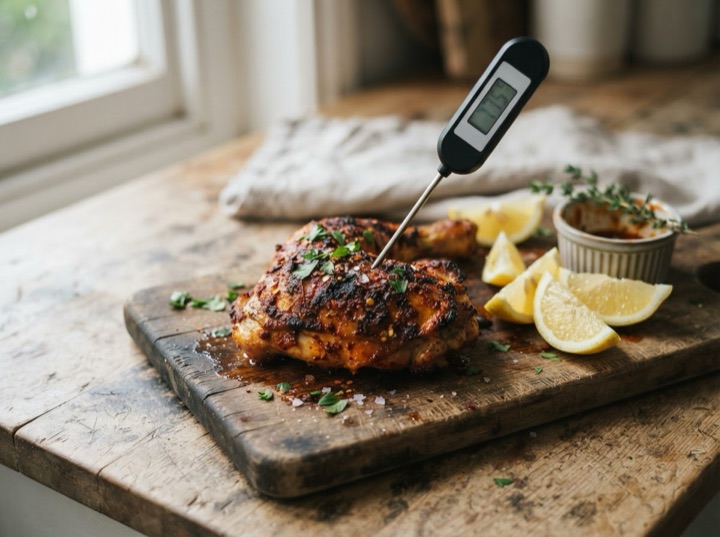 Serving idea: Alpha Grillers instant-read thermometer