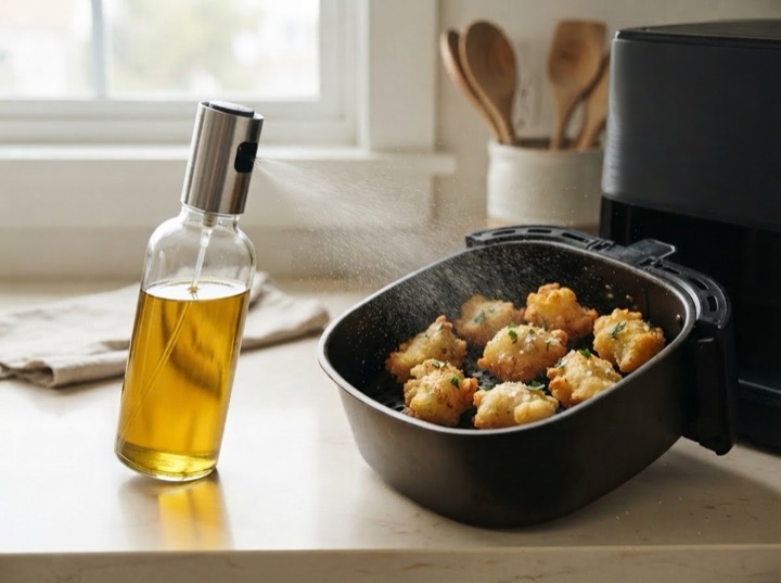 Serving idea: TrendPlain glass olive oil sprayer