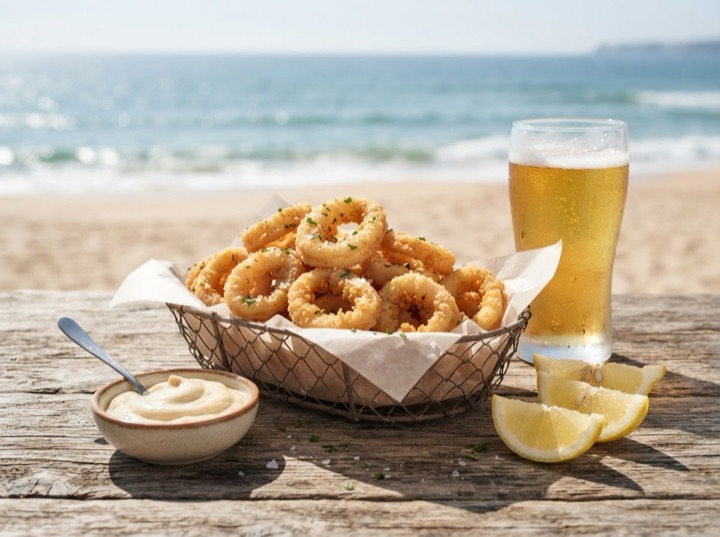 Lulas Fritas in the Air Fryer - Crispy Squid Rings