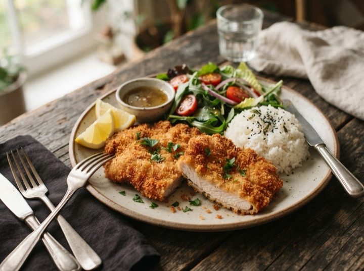 Panados in the Air Fryer - Portuguese Breaded Cutlets