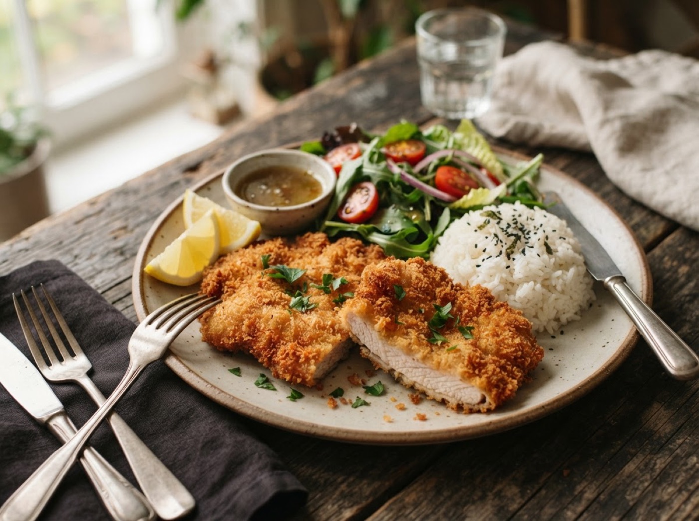 Panados in the Air Fryer - Portuguese Breaded Cutlets