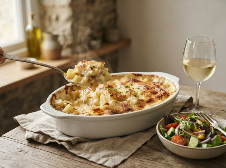 Bacalhau com Natas - Creamy Baked Salt Cod