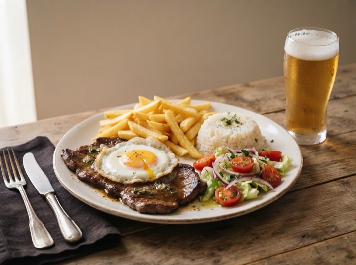 Bitoque - Portuguese Steak with a Fried Egg