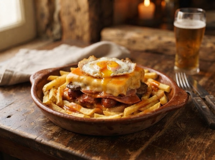 Francesinha - Porto's Steak and Sausage Sandwich with Beer Sauce
