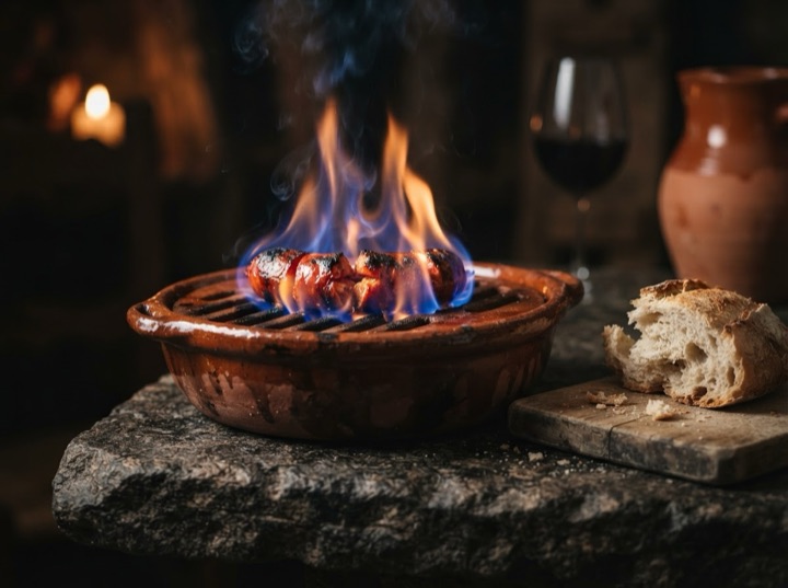 Chouriço Assador - How to Flame Chouriço Safely at Home